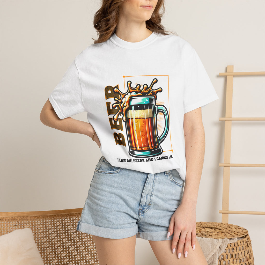 Unisex I Like Big Beers And I Cannot Lie T-shirt | Beer Mug Graphic Tee, Funny Shirt