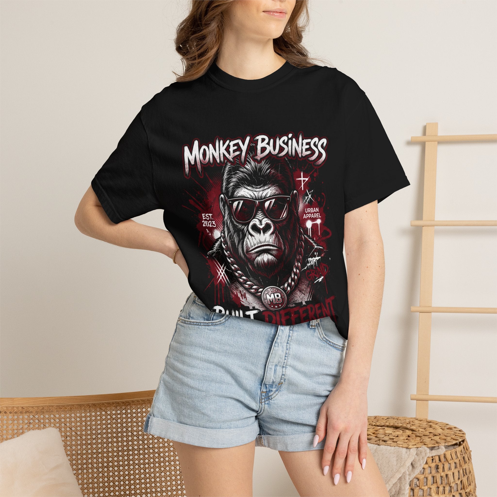Monkey Business Built Different - Unisex T-shirt