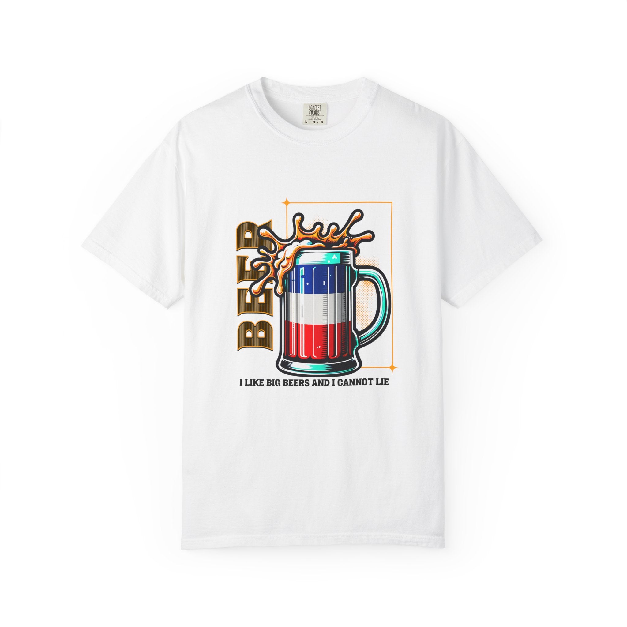 Unisex Red, White and Blue Beer Mug T-Shirt | Patriotic Beer Graphic Tee
