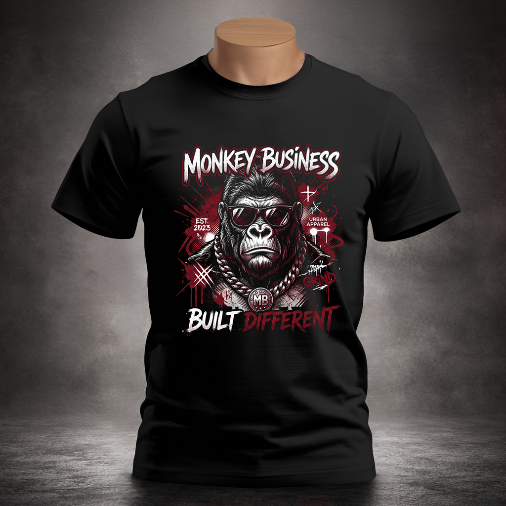Monkey Business Built Different - Unisex T-shirt