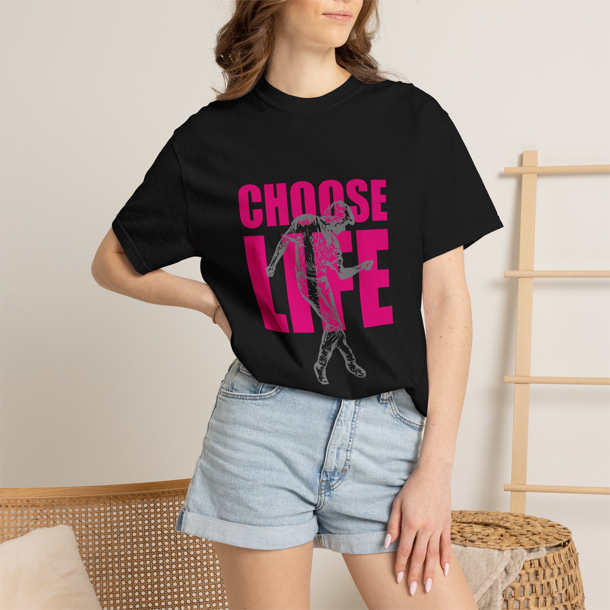 Choose Life Pink Typography - Unisex T-shirt