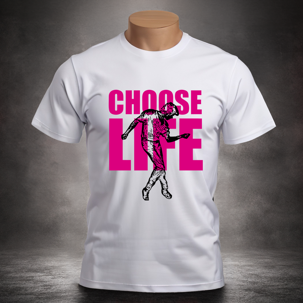 Choose Life Pink Typography - Unisex T-shirt