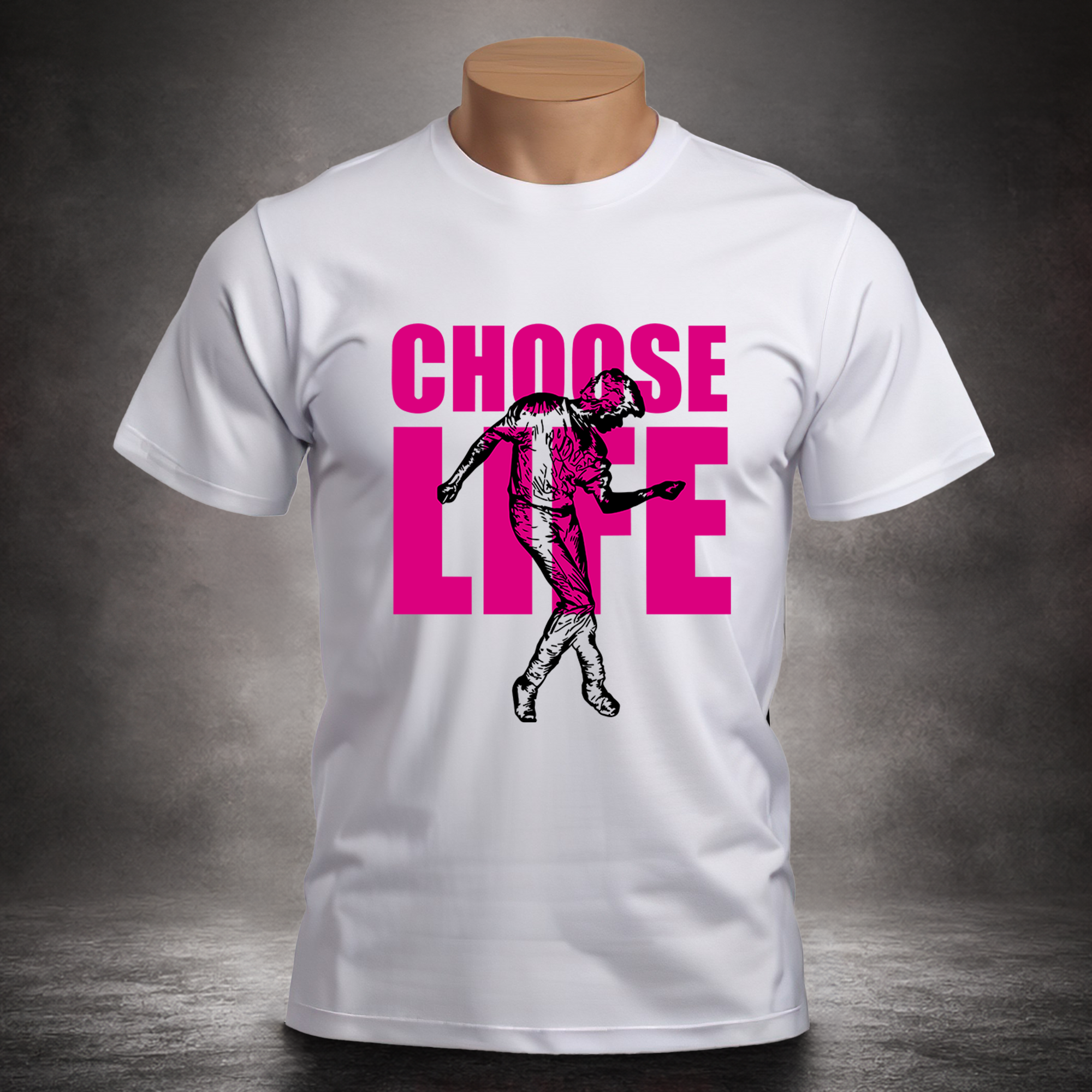 Choose Life Pink Typography - Unisex T-shirt