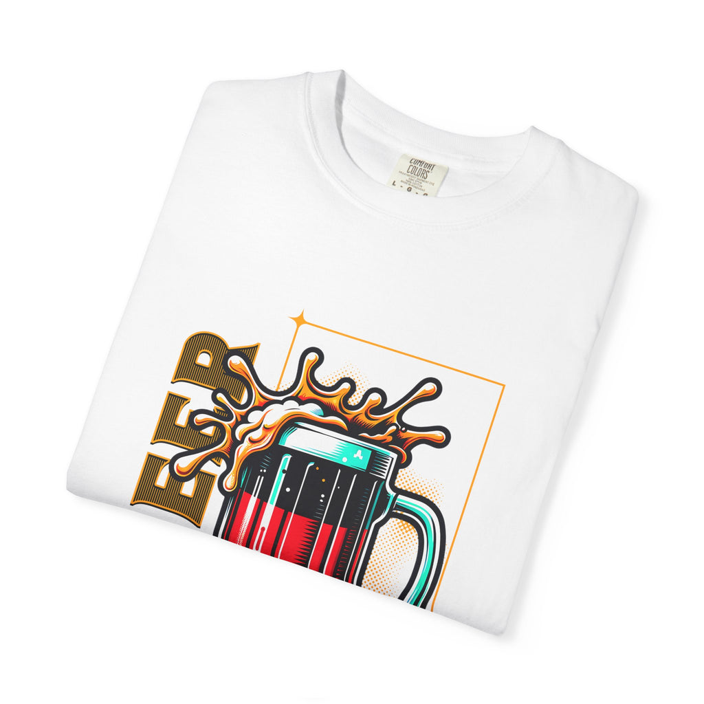 Unisex Retro Colorful Beer Mug T-shirt | I Like Big Beers and I Cannot Lie