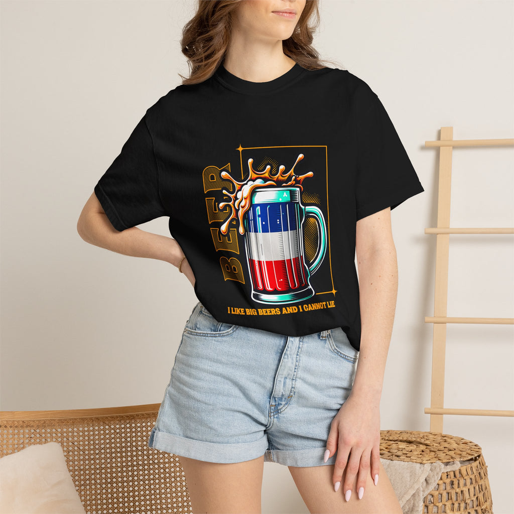 Unisex Red, White and Blue Beer Mug T-Shirt | Patriotic Beer Graphic Tee