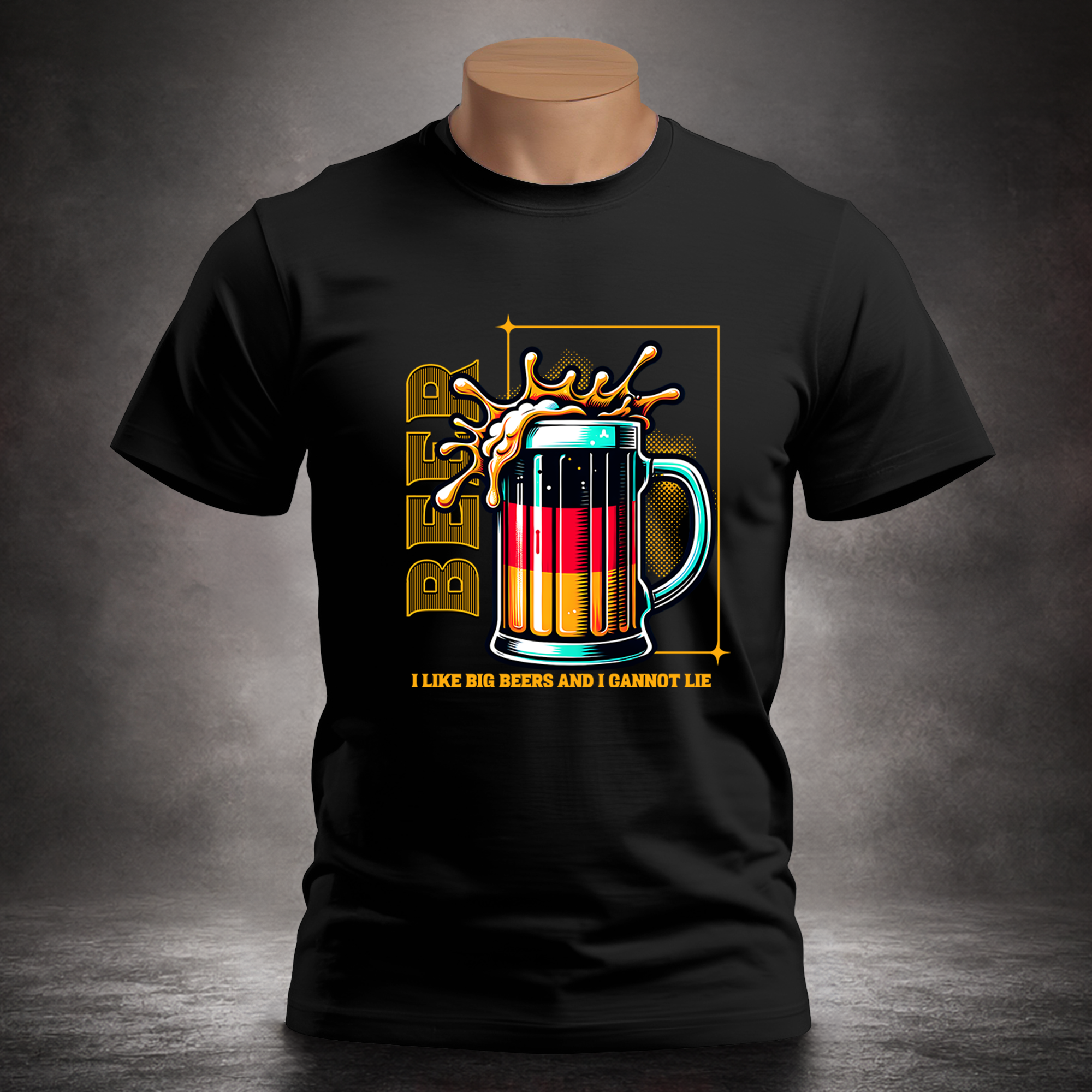 German Flag "I Like Big Beers and I Cannot Lie" - Unisex T-shirt