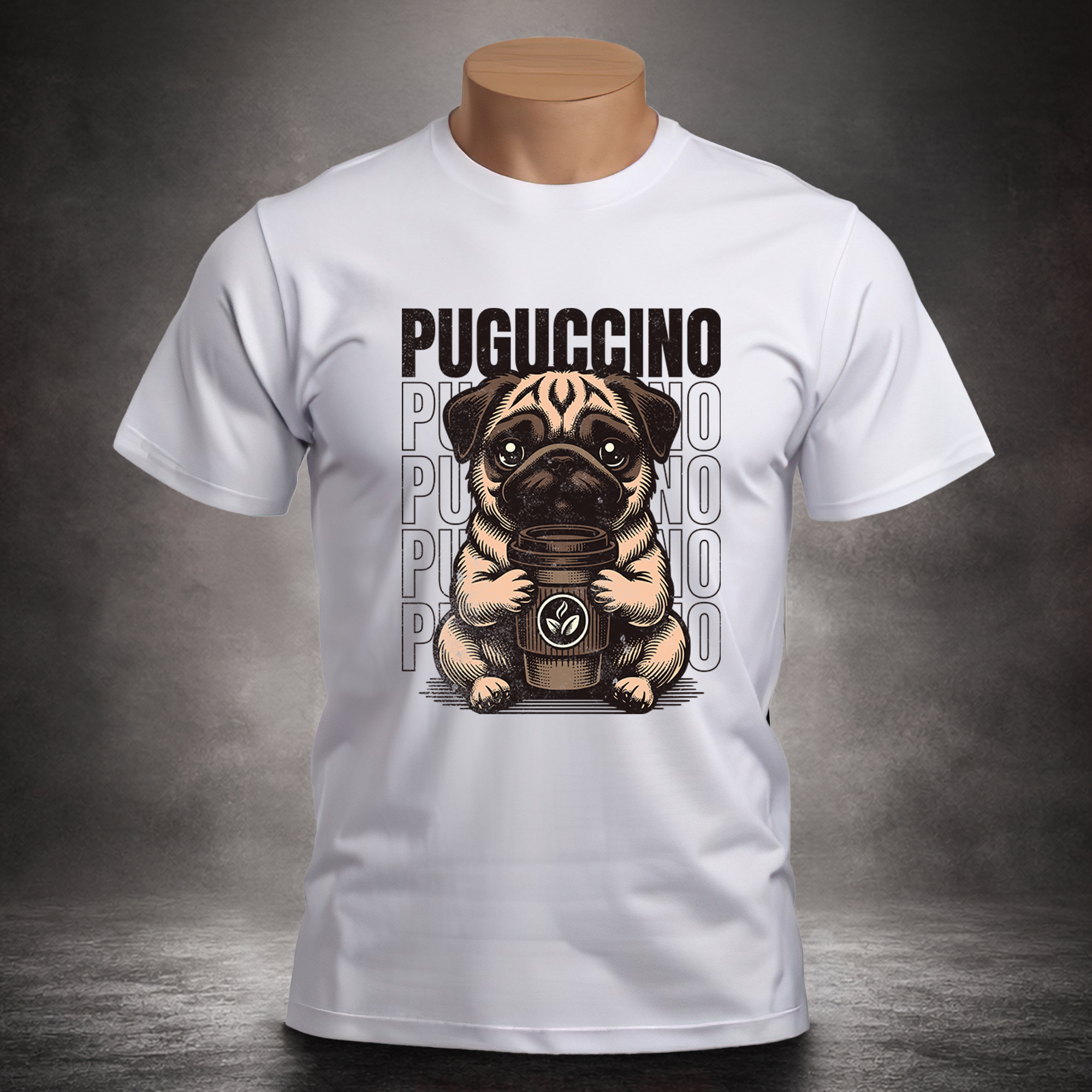 Puguccino Pug - Unisex T-shirt